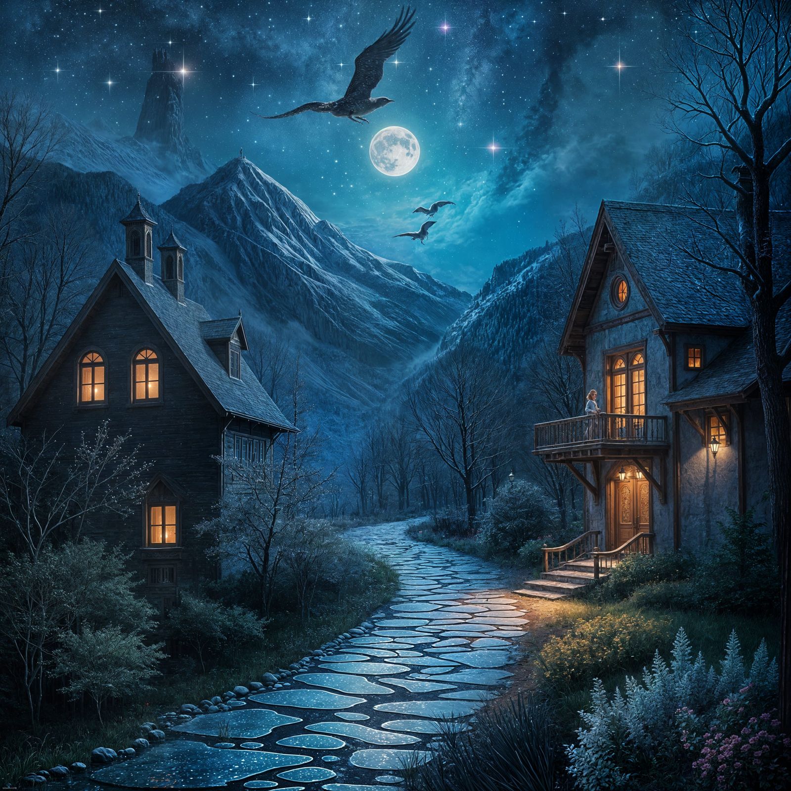 Wonderstruck Night: A Detailed Matte Painting