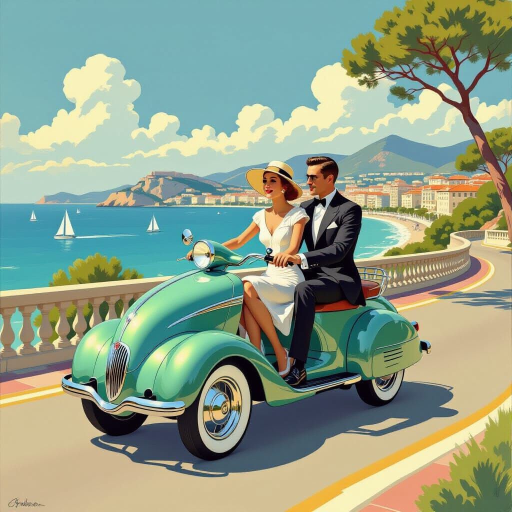 Art Deco Velocar on the French Riviera