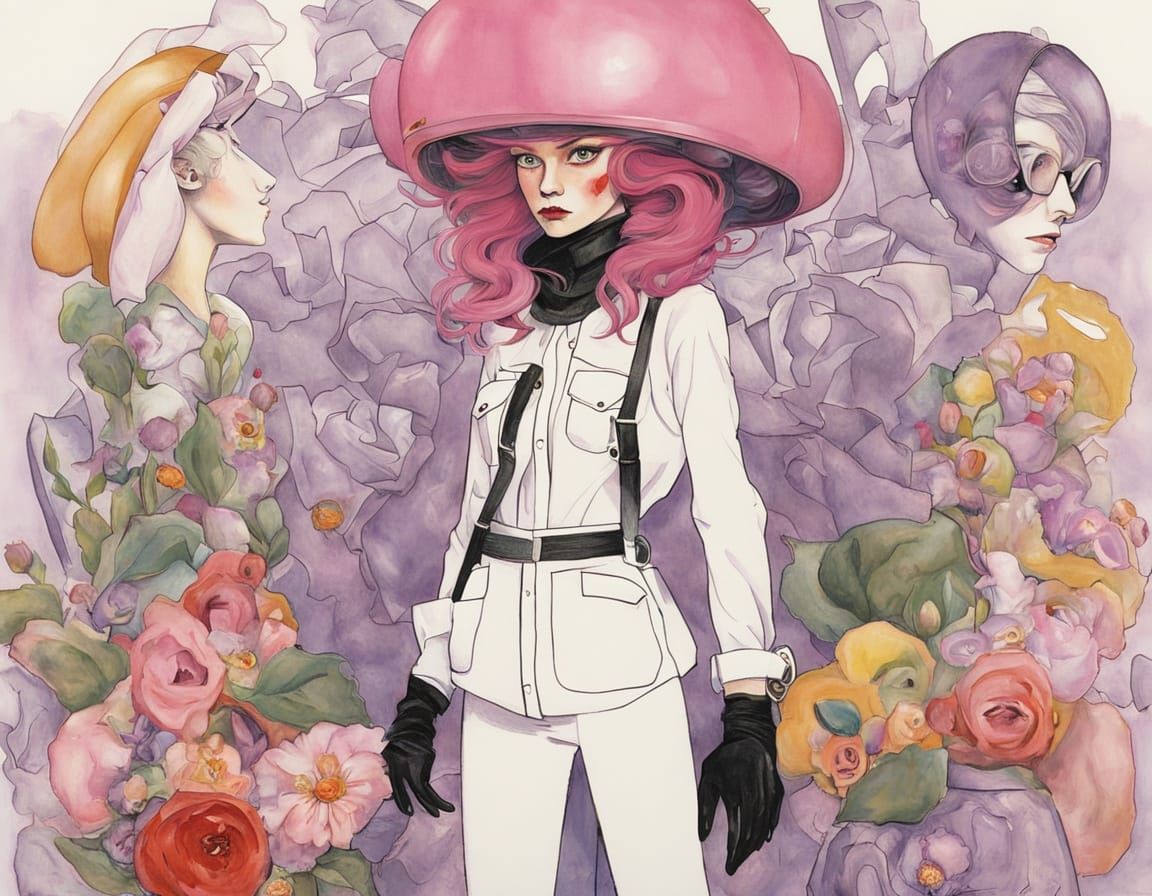 Patti Mayonnaise in Bag: Cartoon Character Art