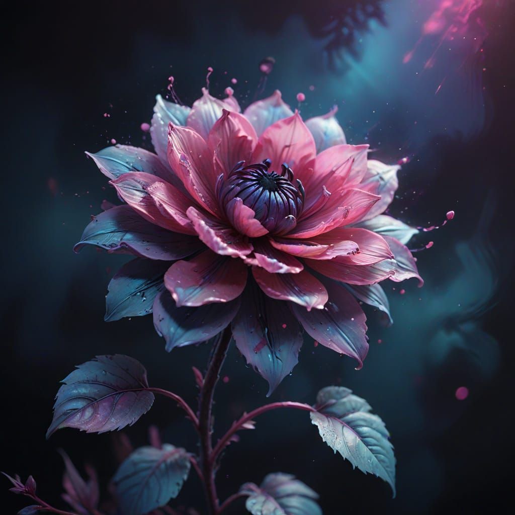 Surreal Pastel Bloom in Abstract HDR