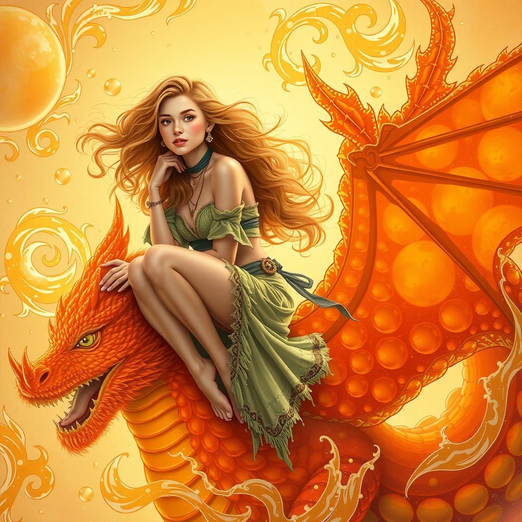 Gummy Dragon Rider in Dreamlike Soda Sea