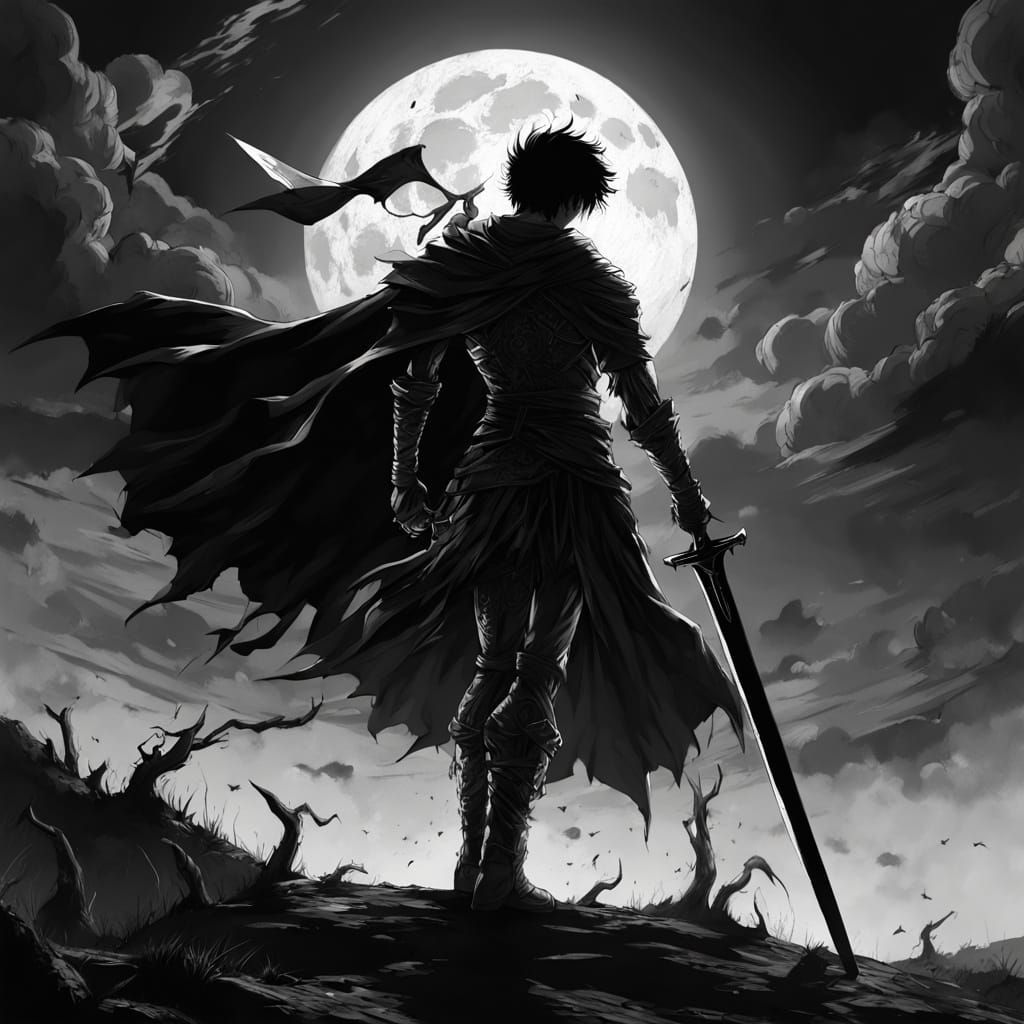 reflecting full moon