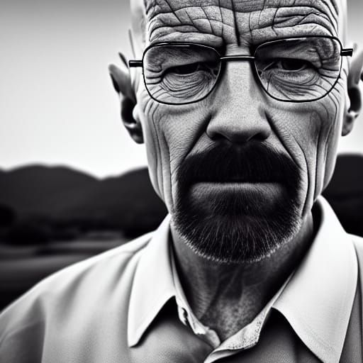 Walter White Portrait in Ambient Light