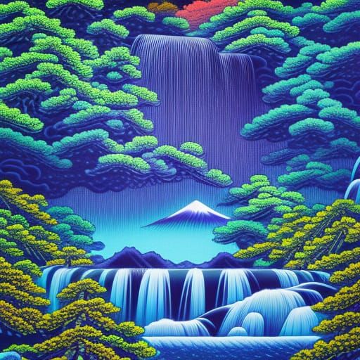 Kirifuri Waterfall at Kurokami Mountain in Shimotsuke