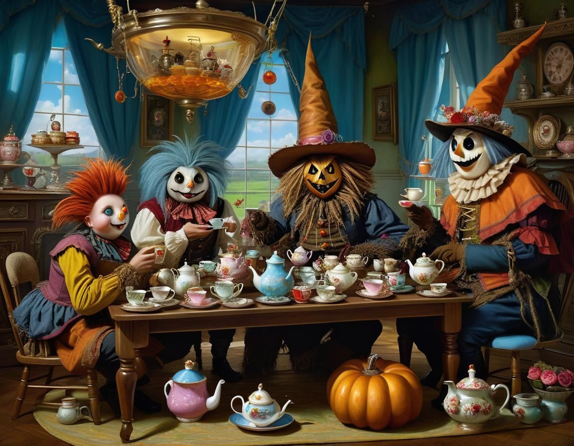 Extravagant Tea Party in Post-Apocalyptic Wonderland