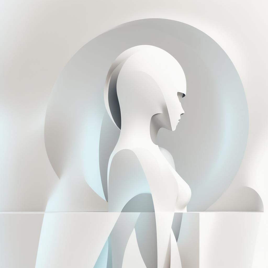 Elegant Minimalist Figure in a Void
