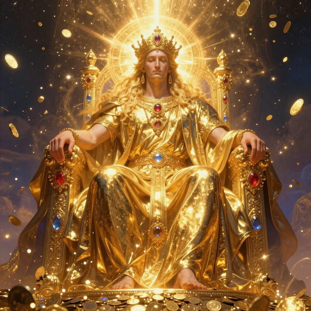 Golden God of Wealth Bestows Abundance