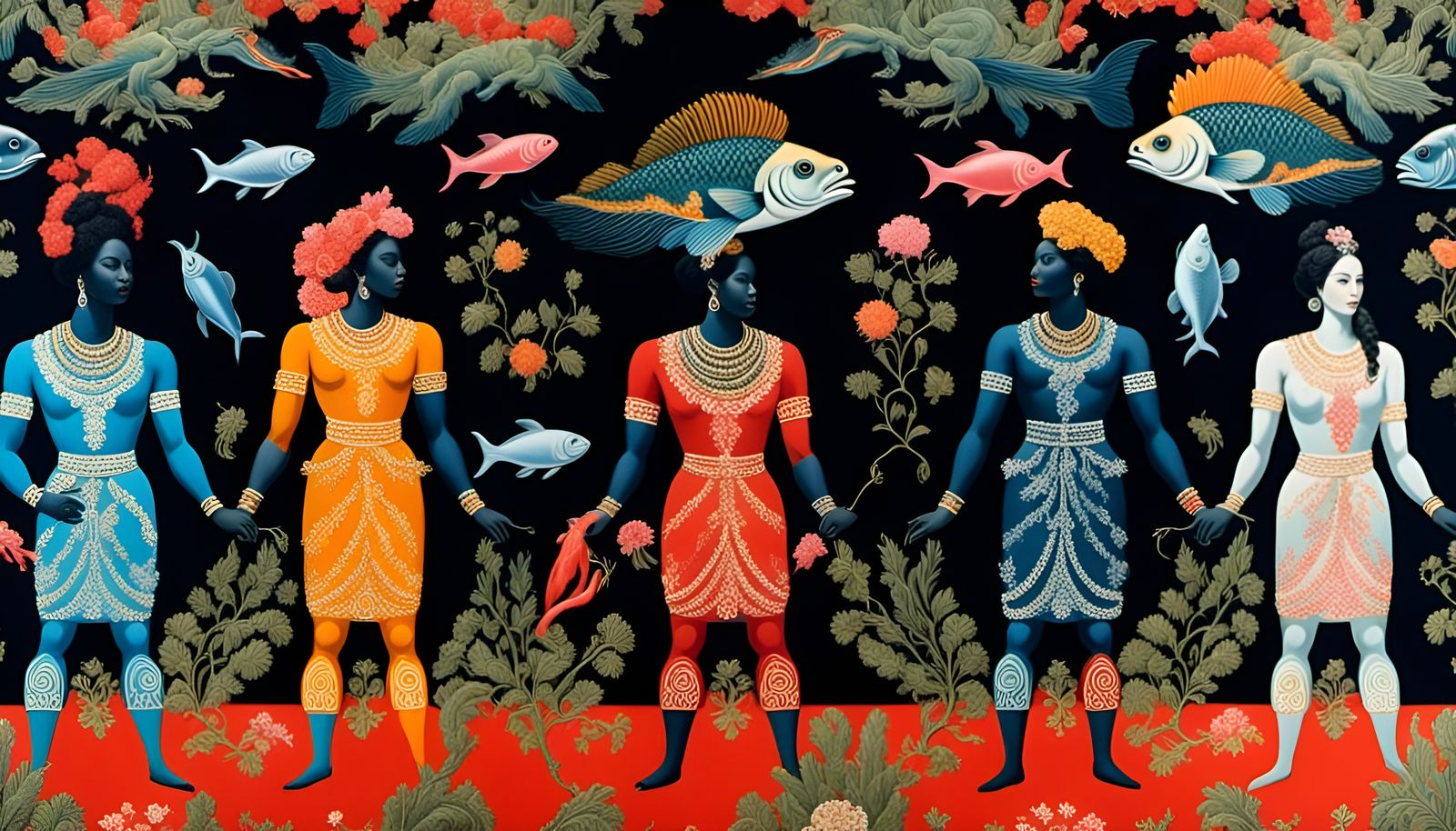 Cryptid Mother in Afrofuturist Eden by Wiley and Bosch