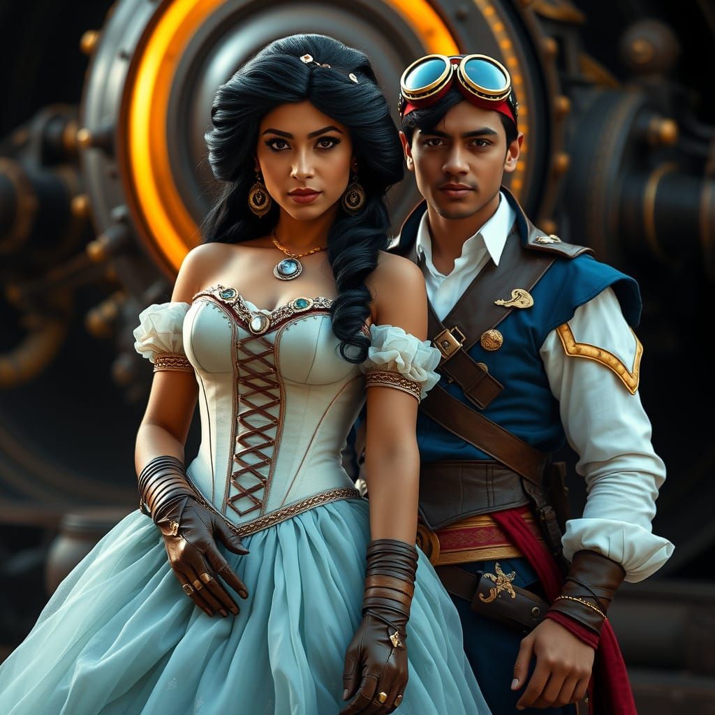 Steampunk Jasmine and Prince Aladdin: A Cinematic Adventure ...