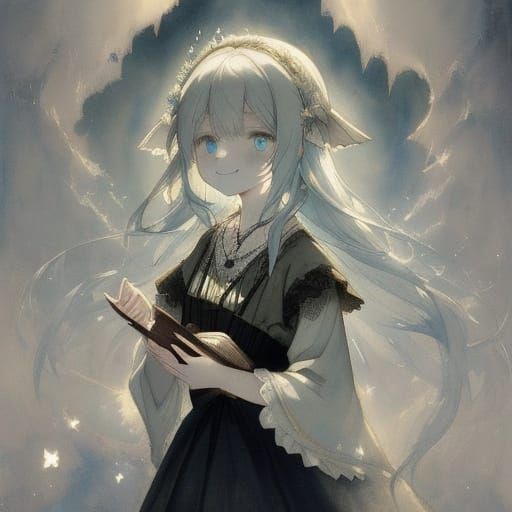 Menacing Demon Plushie on Dusty Shelf in Gothic Style