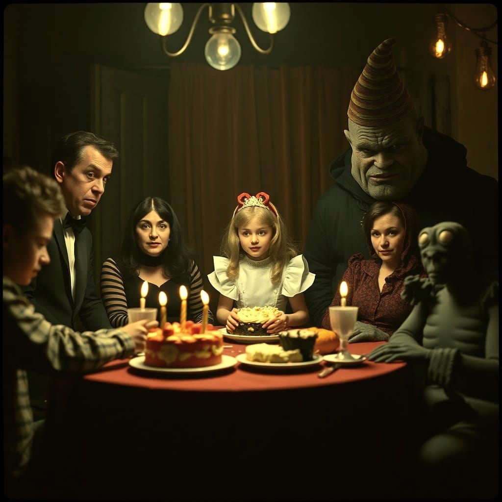 Alice in Wonderland at Spooky Addams Family Party