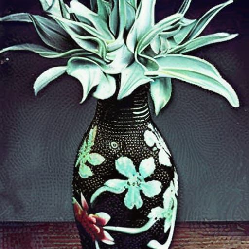 Eerie Vase with Flowers