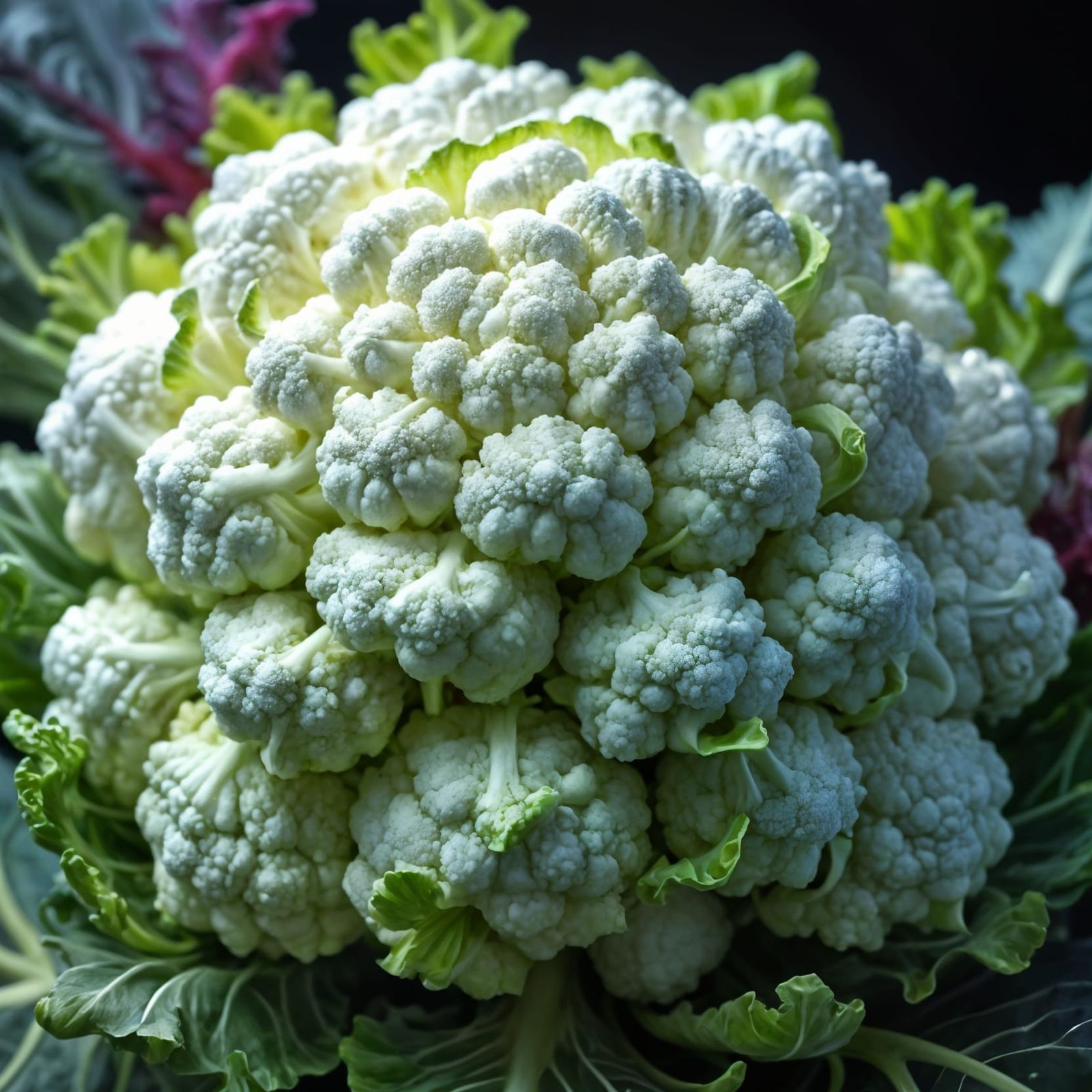 Vibrant Fractal Cauliflower Close-up