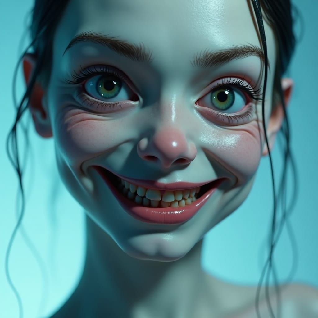 Intricate Portrait of Elderly Man with Cryptic Smile