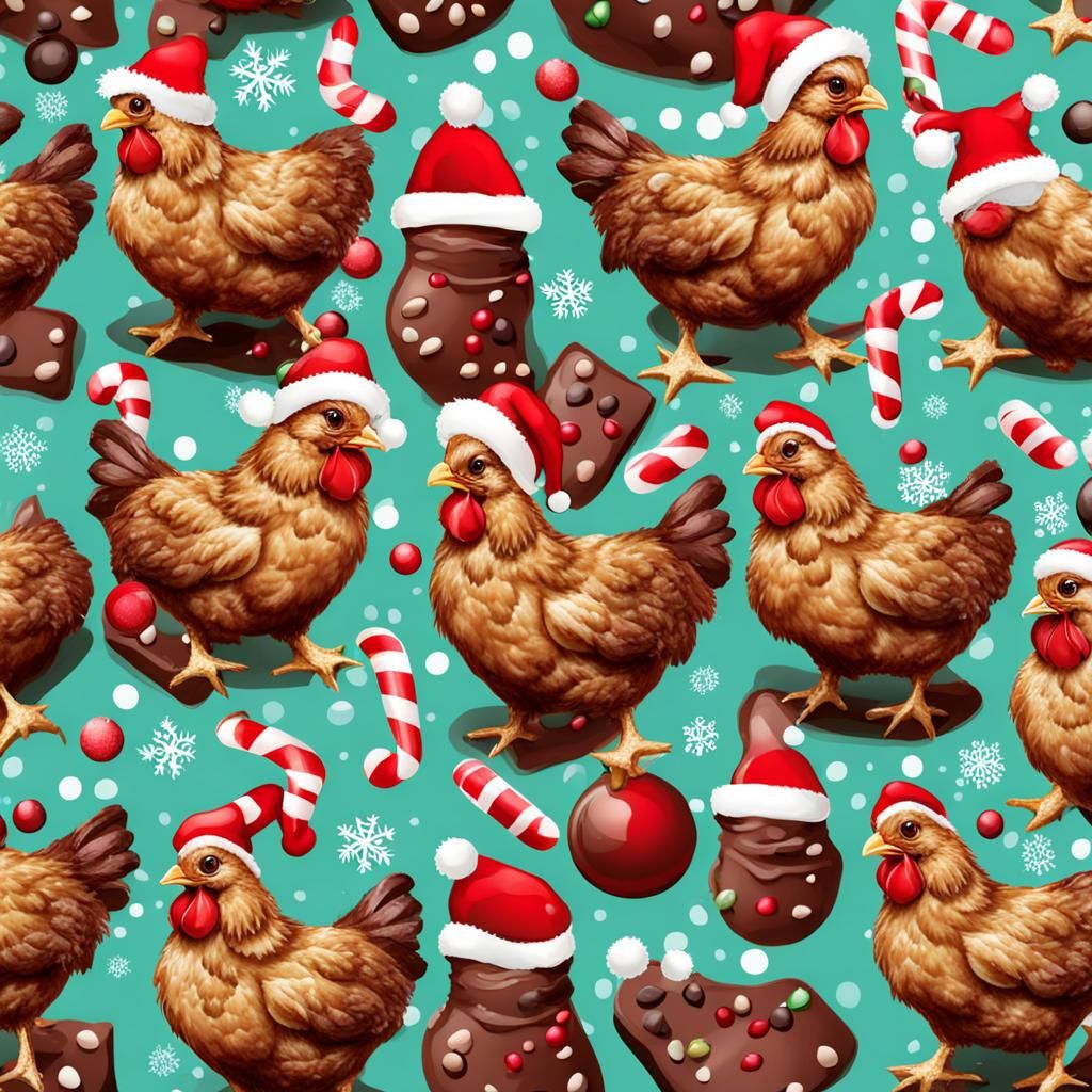 Chicken with Chocolate Chips for Christmas