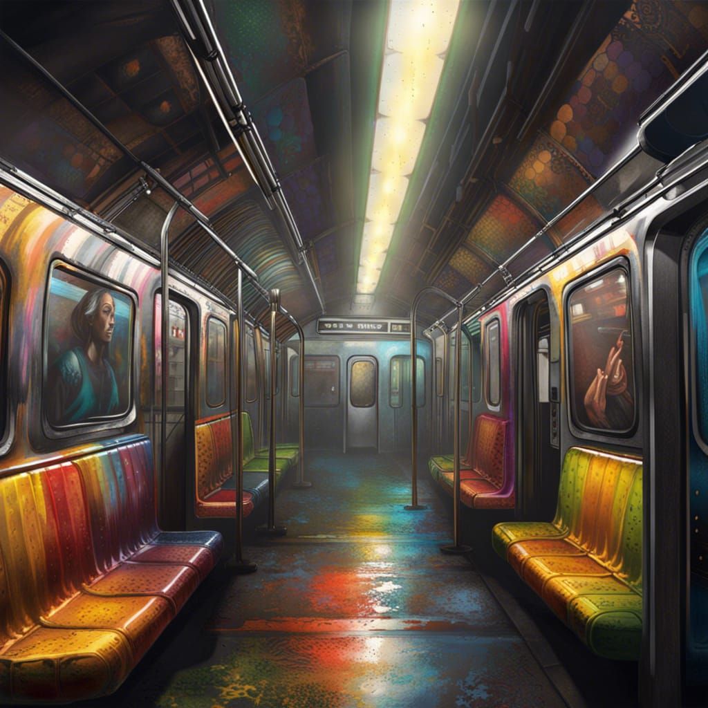 Hyperrealistic Subway Station Concept Art