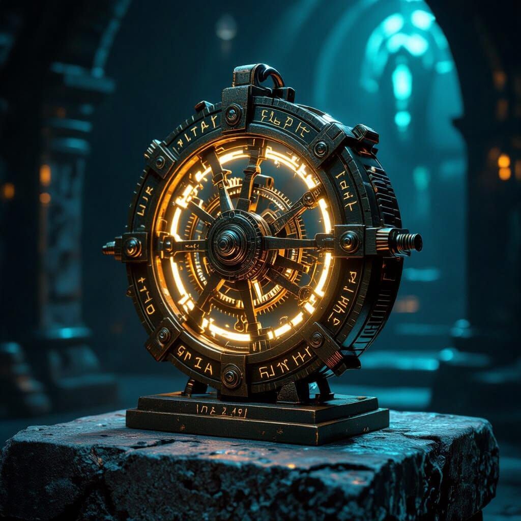 Ancient Bronze Device in a Cinematic Style