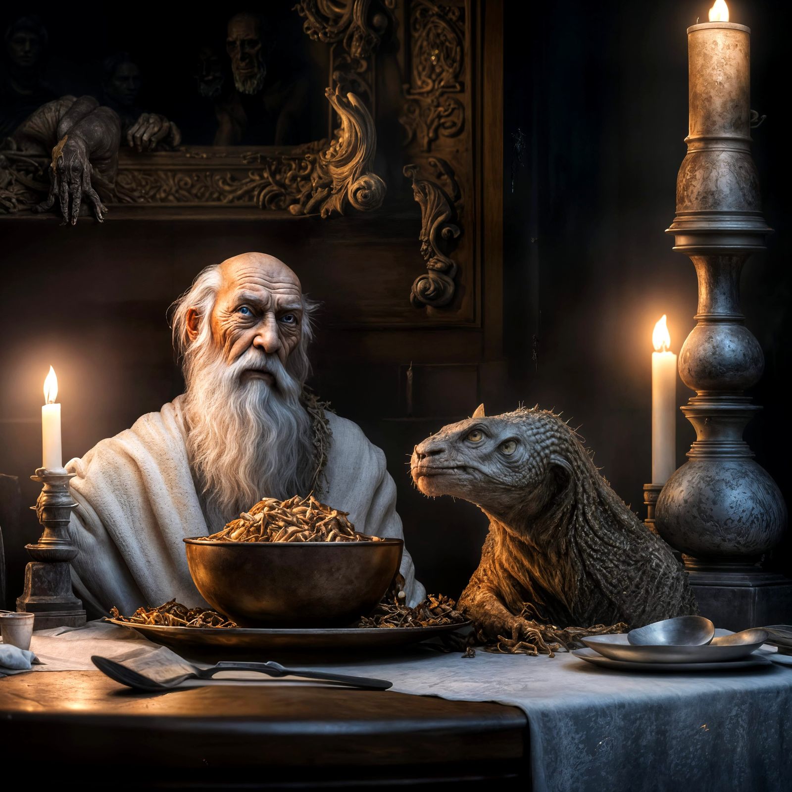 Looks like dear departed David Crosby - grown-out the beard but those eyes and the smile etched around them are David - ...