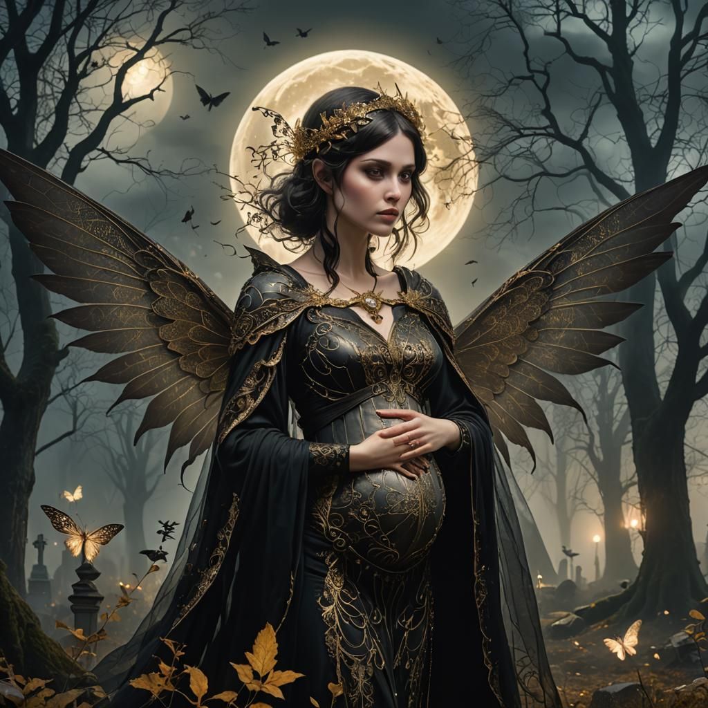 Mystical Fairy in Forest Concept Art