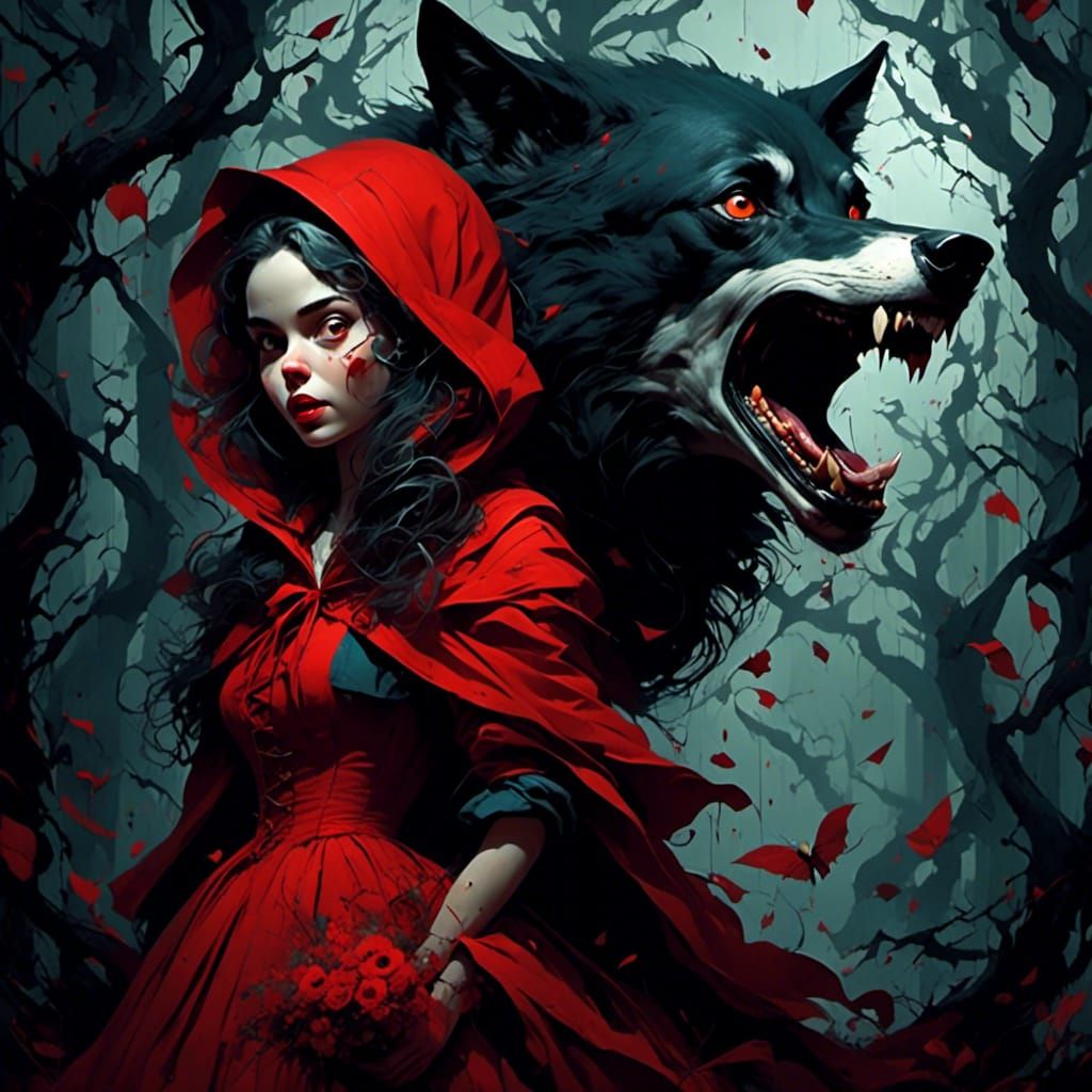 Little Red Riding Hood 2 <lora:velvet exoskeleton:1.0>