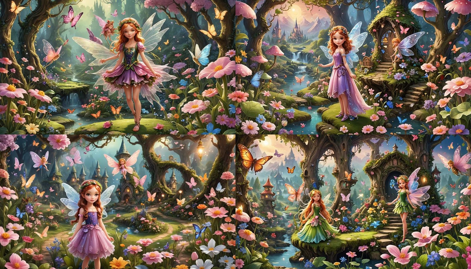 Enchanting Fairy in Fairyland Scene