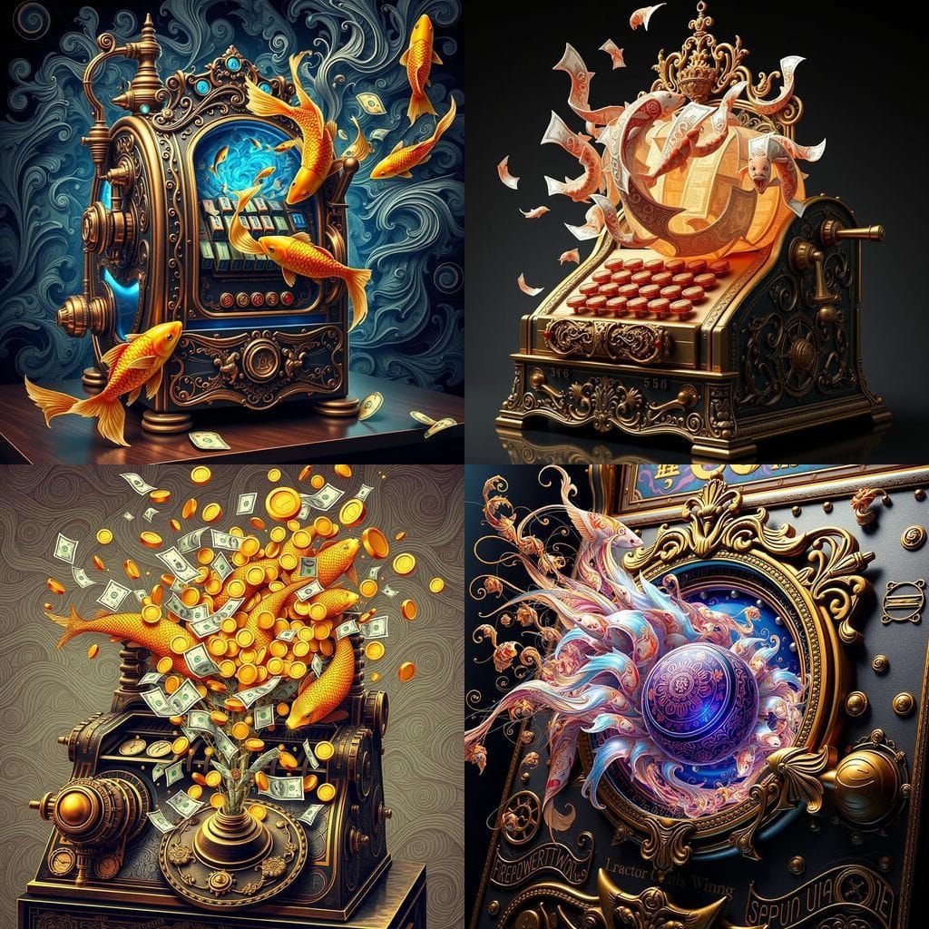 Fractal Money Explosion in Steampunk Vortex