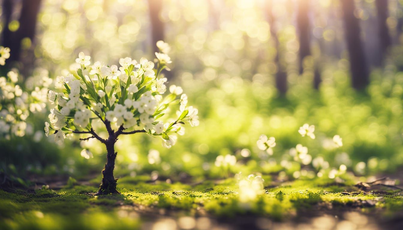 Ethereal Spring Awakening in Dreamy Light