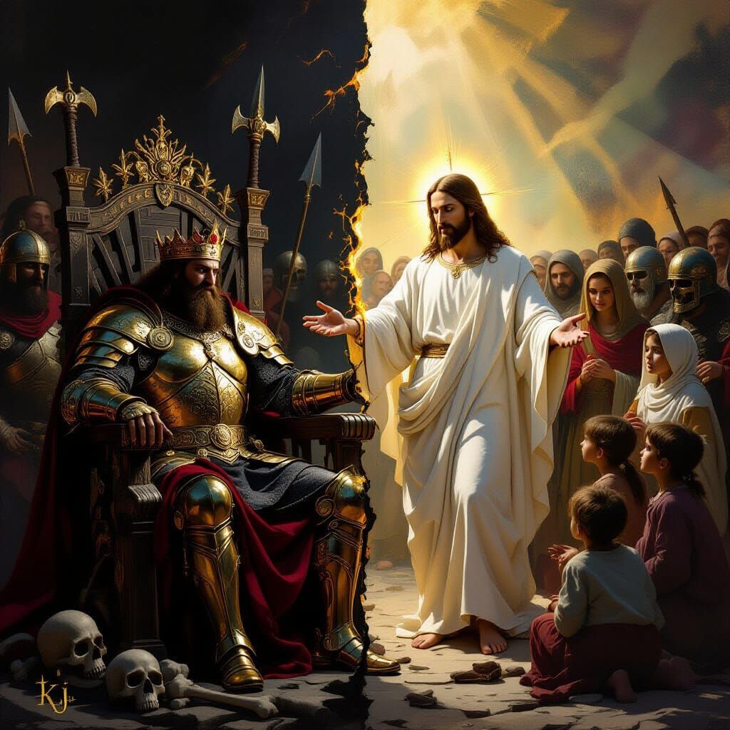 Cruel King vs Compassionate Savior: A Divine Contrast