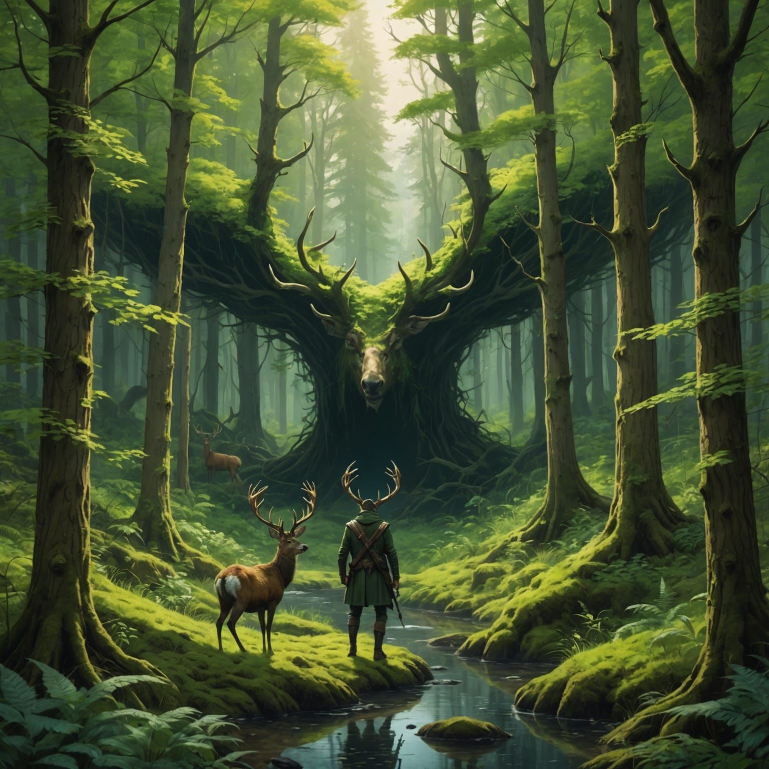 Hidden Assassin in Forest Marsh