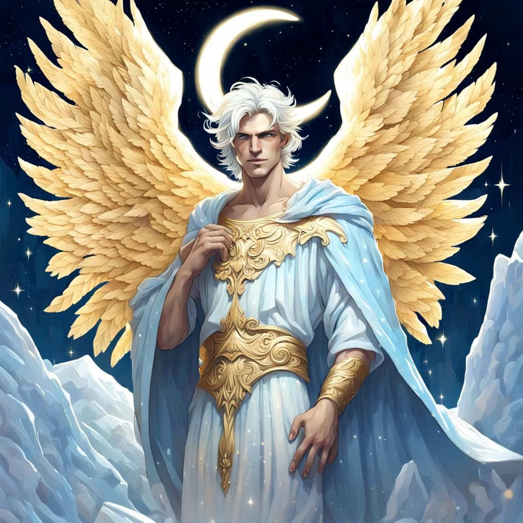 Hypnos, Greek God of Sleep, Ethereal Portrait