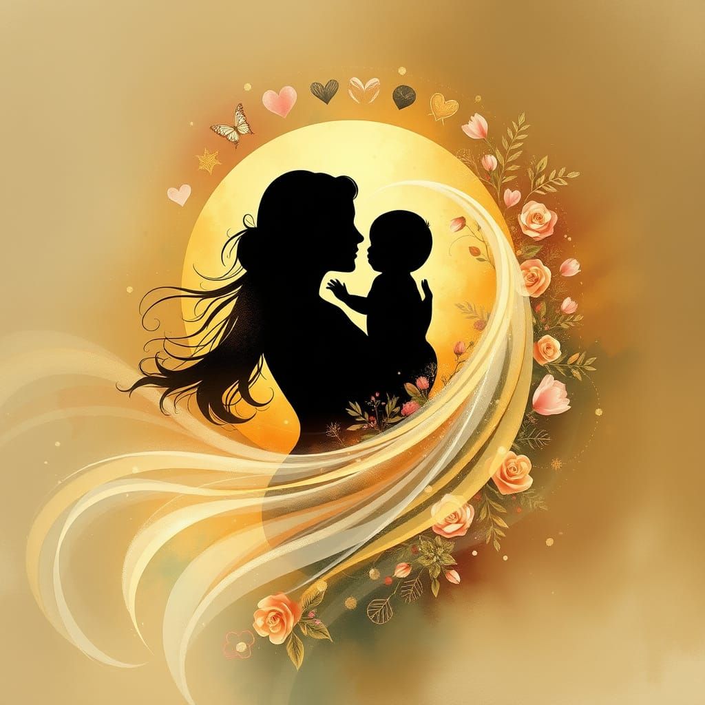 Honoring Motherly Love and Protection in Digital Art