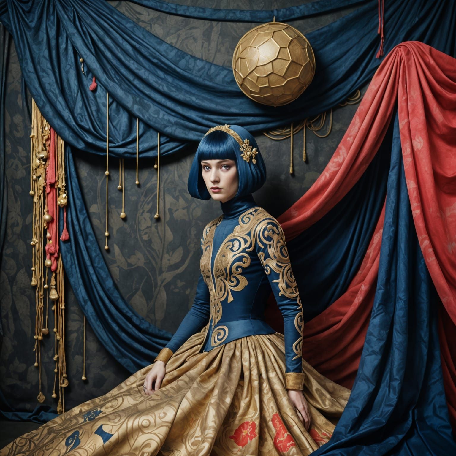 Mysterious Opera Scene in Dark Colors