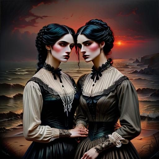 Gothic Beauty in Smoky Haze