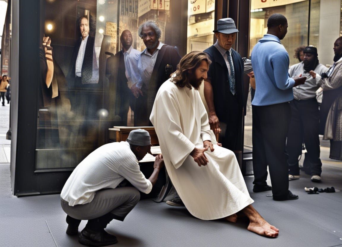 Jesus Heals a Blind Beggar in New York Miracle