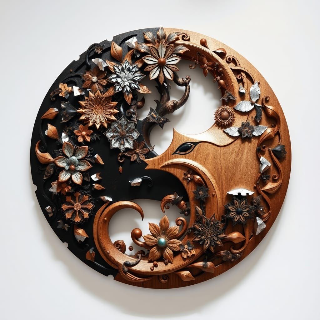 Yin and Yang: Atmospheric Maximalist Art