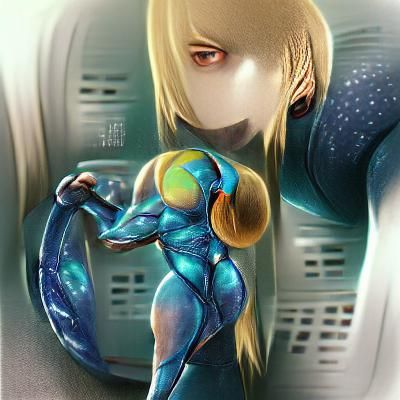 Zero Suit Samus Digital Illustration