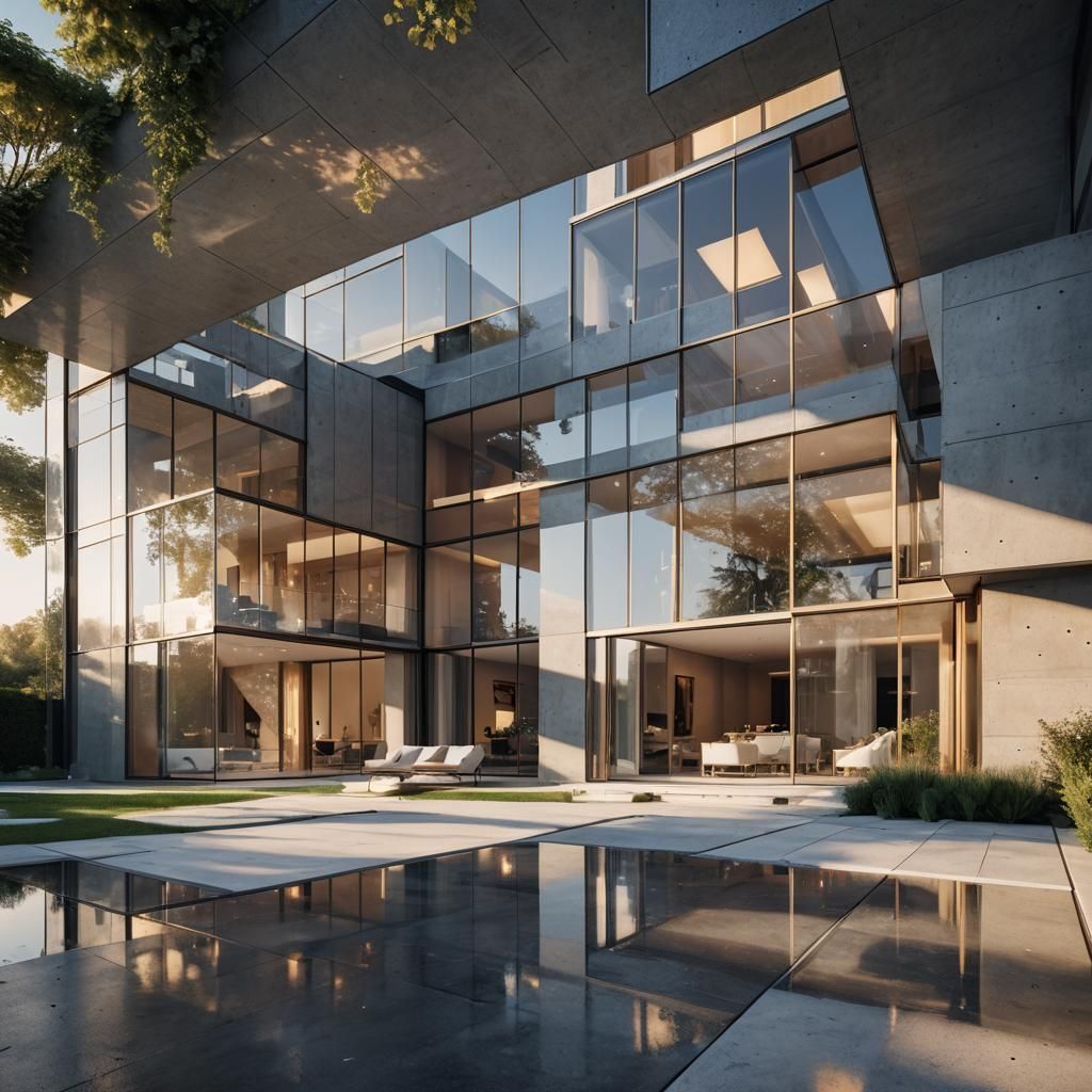 Luxury Modern Villa in Prague: Architectural Visualization