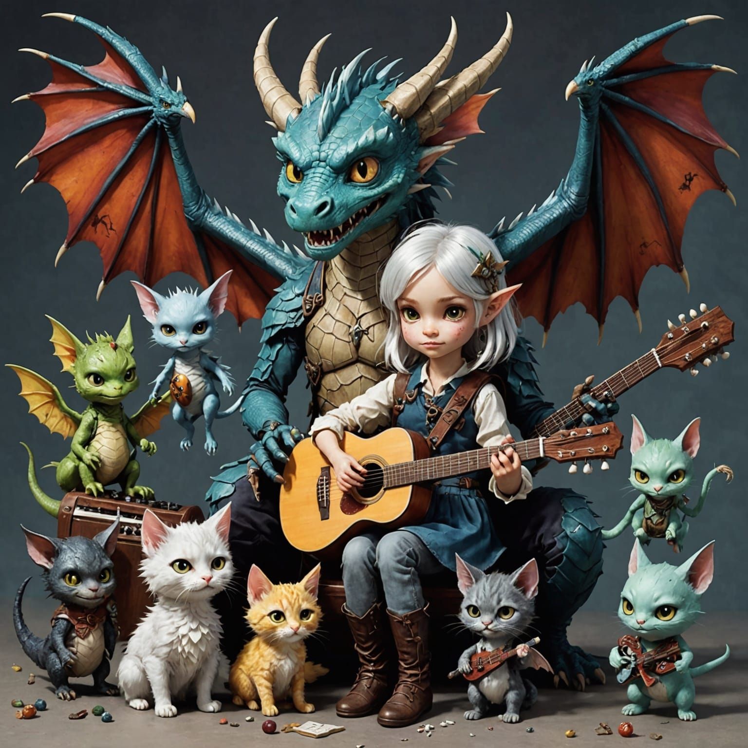 Fantastical Gathering of Whimsical Creatures