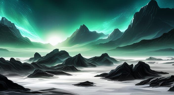 Dark Fantasy Abstract Scenery in 8K Resolution