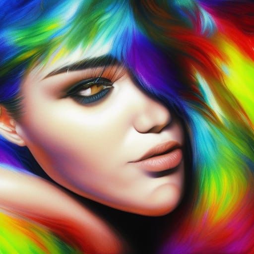 Hyperrealistic Unconditional Love Portrait in Splash Art Sty...