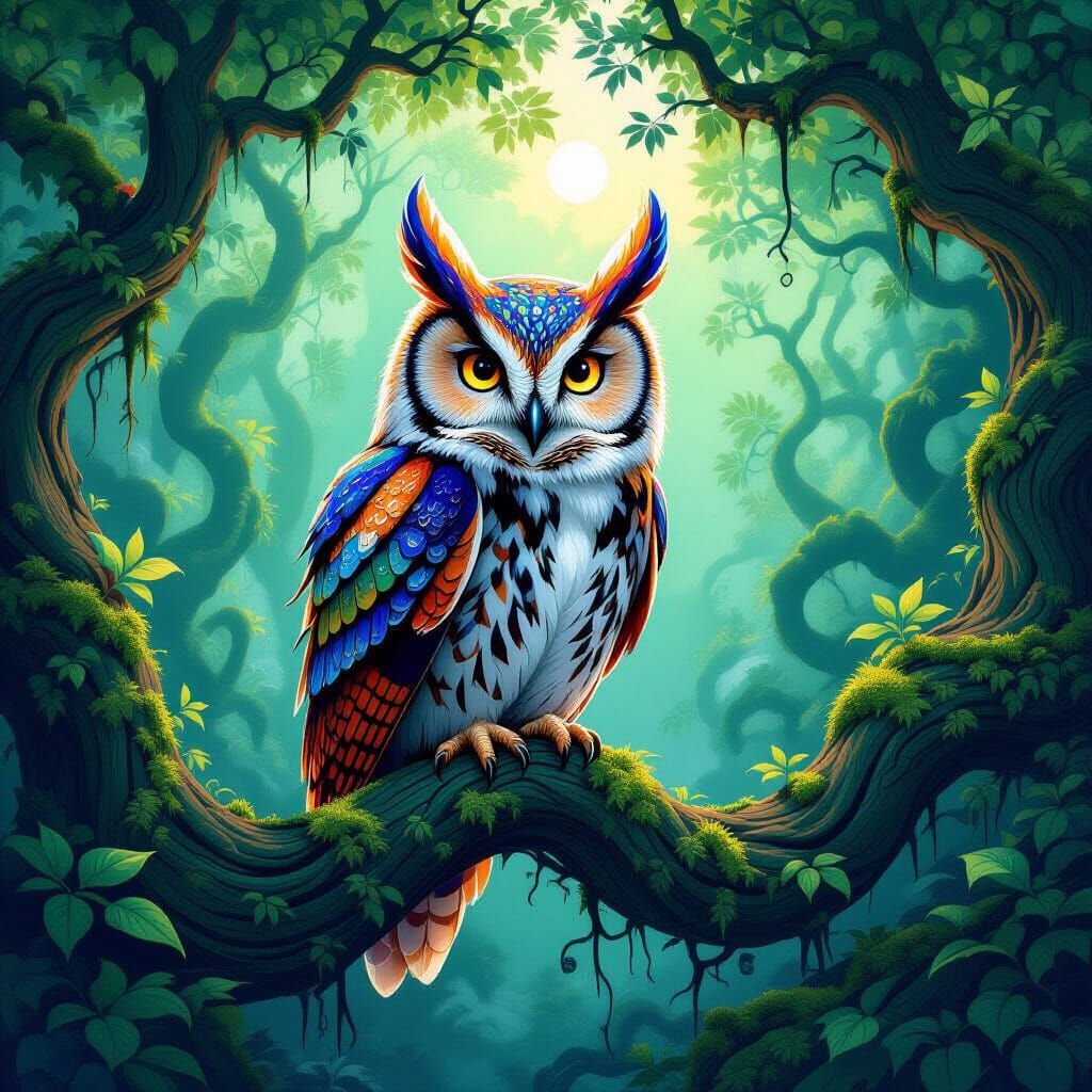 Let's Create - Eastern Screech Owl in Temperate Forests