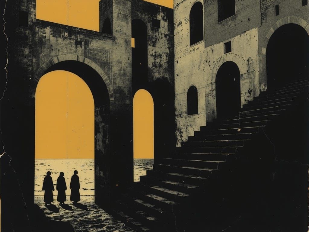 Dystopian Robot City: Stairway to Nowhere