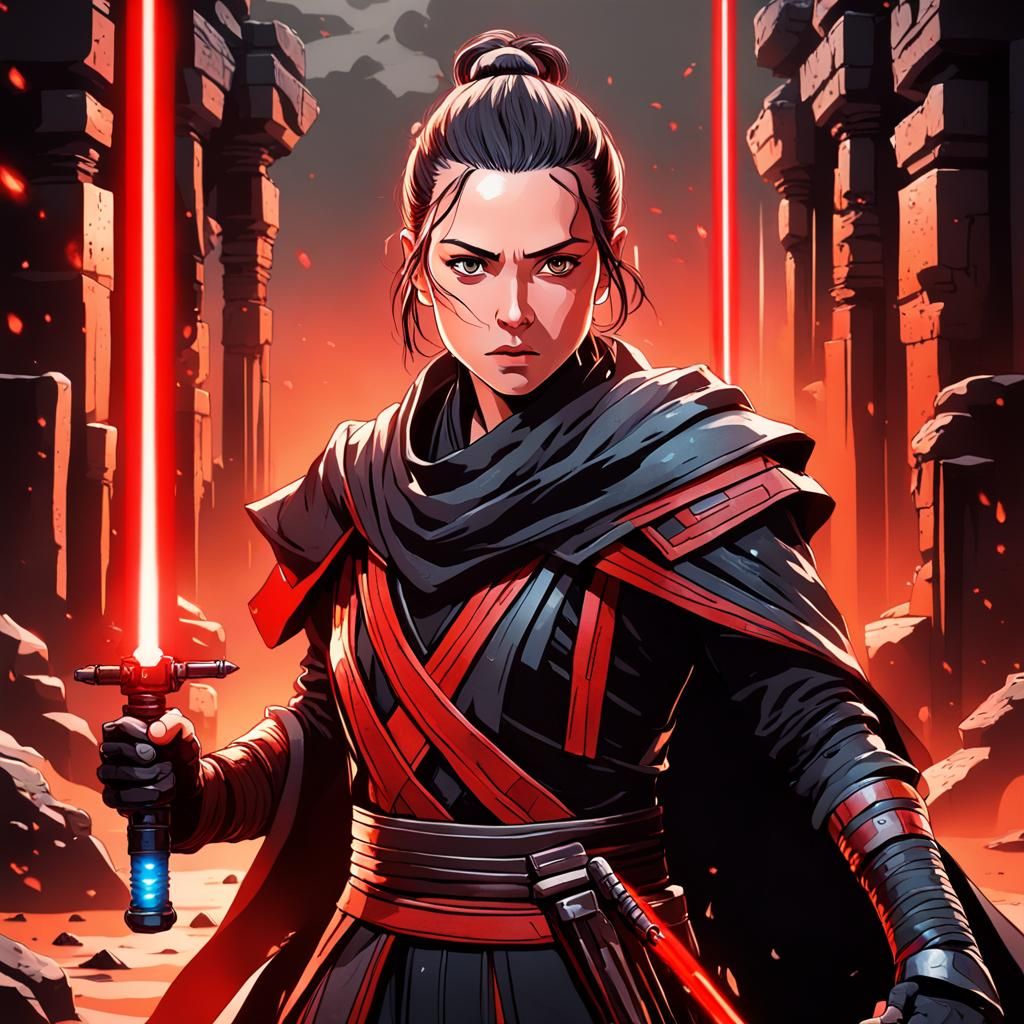 Darth Rey in her temple