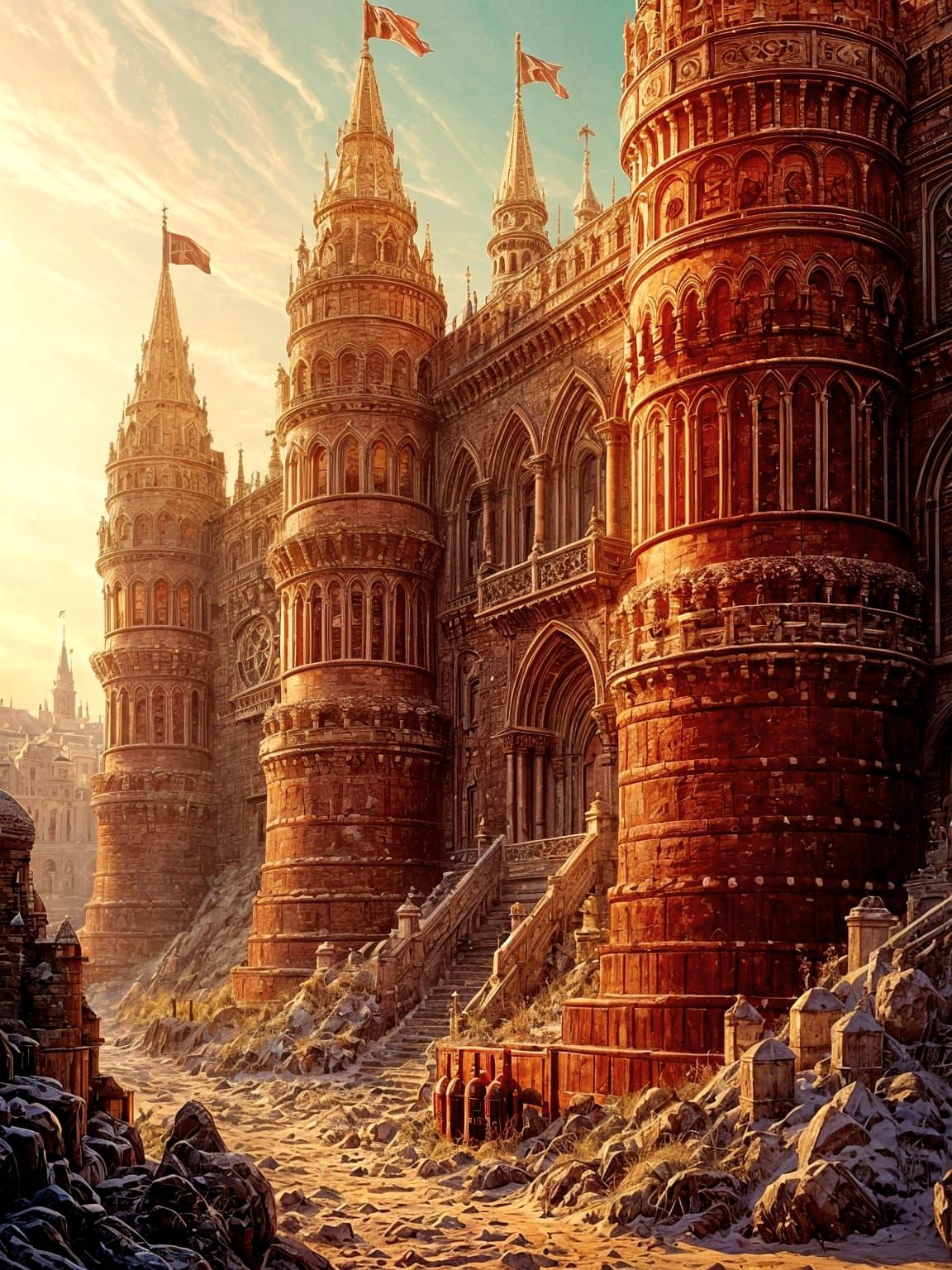 Epic Castle Wall Constructed from Coca Cola Bottles in Hyper...