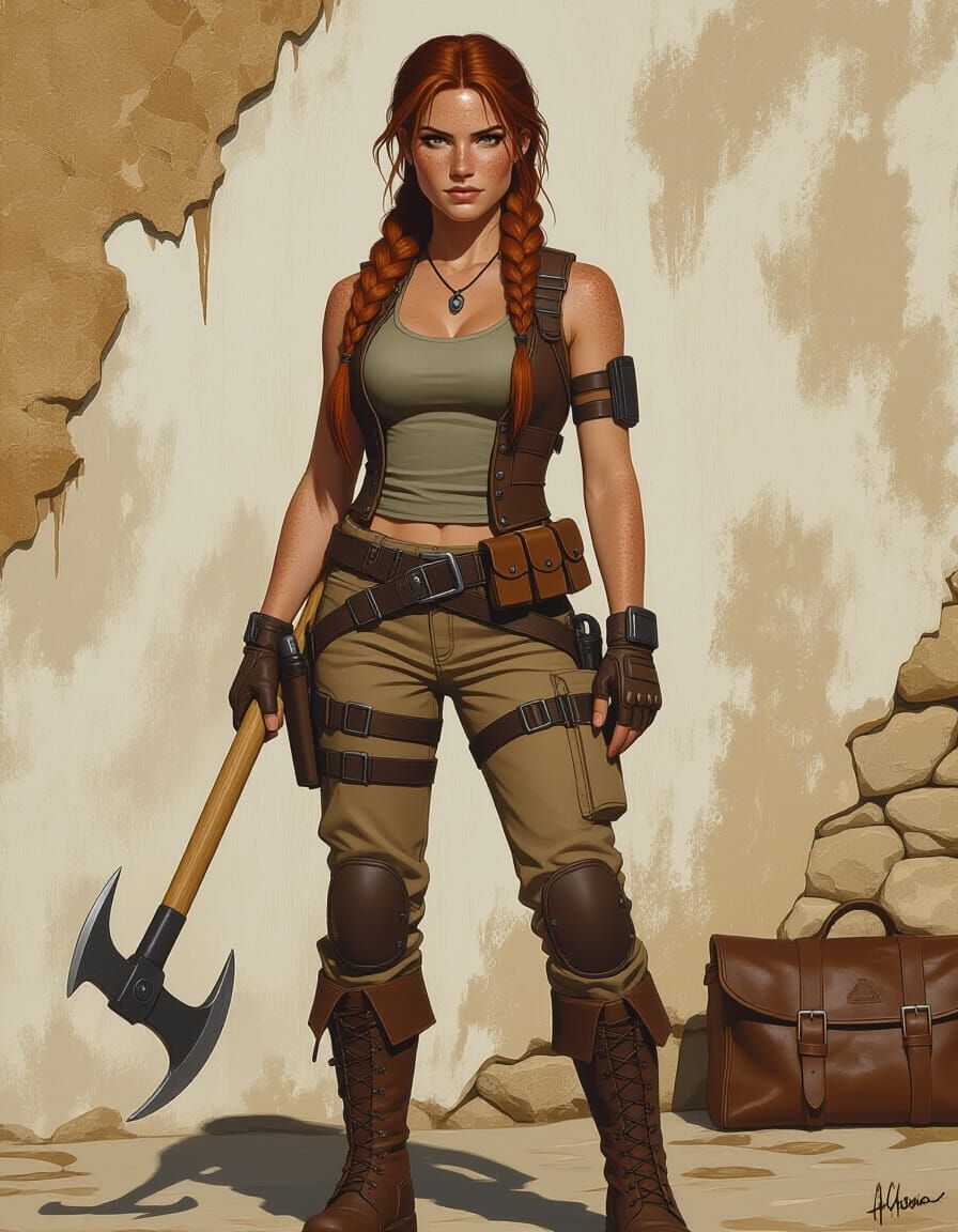 Lara Croft Cosplay: Hyper-Realistic Female Character Portrai...