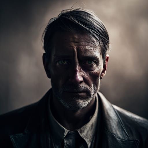 Monster Gamer Portrait in Dramatic Lighting