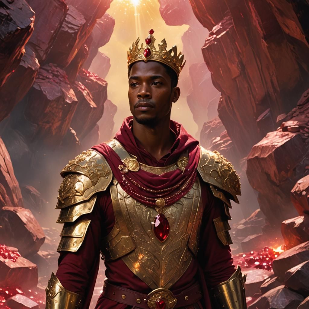 Ruby Mine Prince in Golden Armor