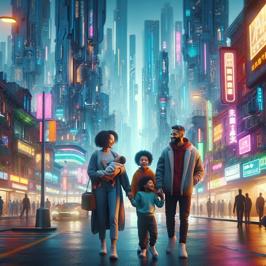 Utopian NYC in 2125: A Photorealistic Matte Painting