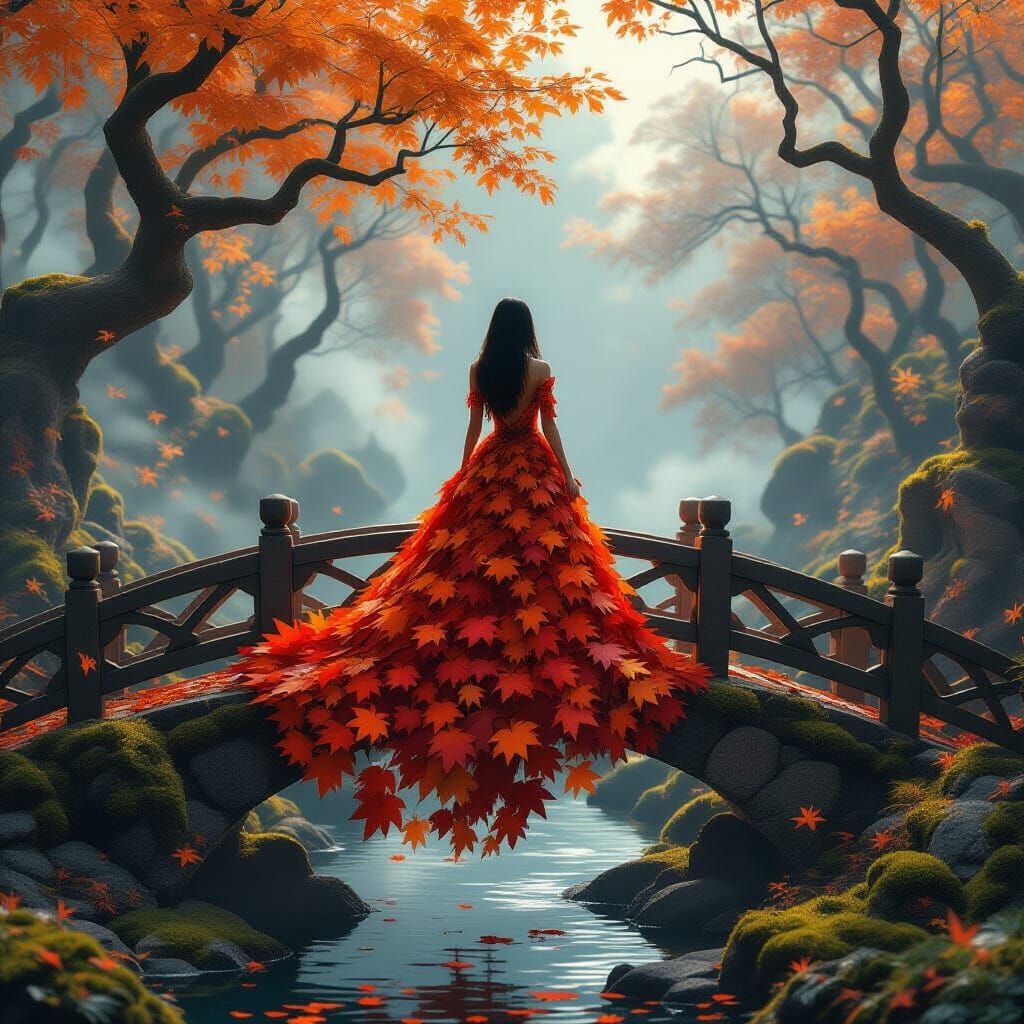 K-Pop Idol in Mystical Forest, Hyper-Realistic Style