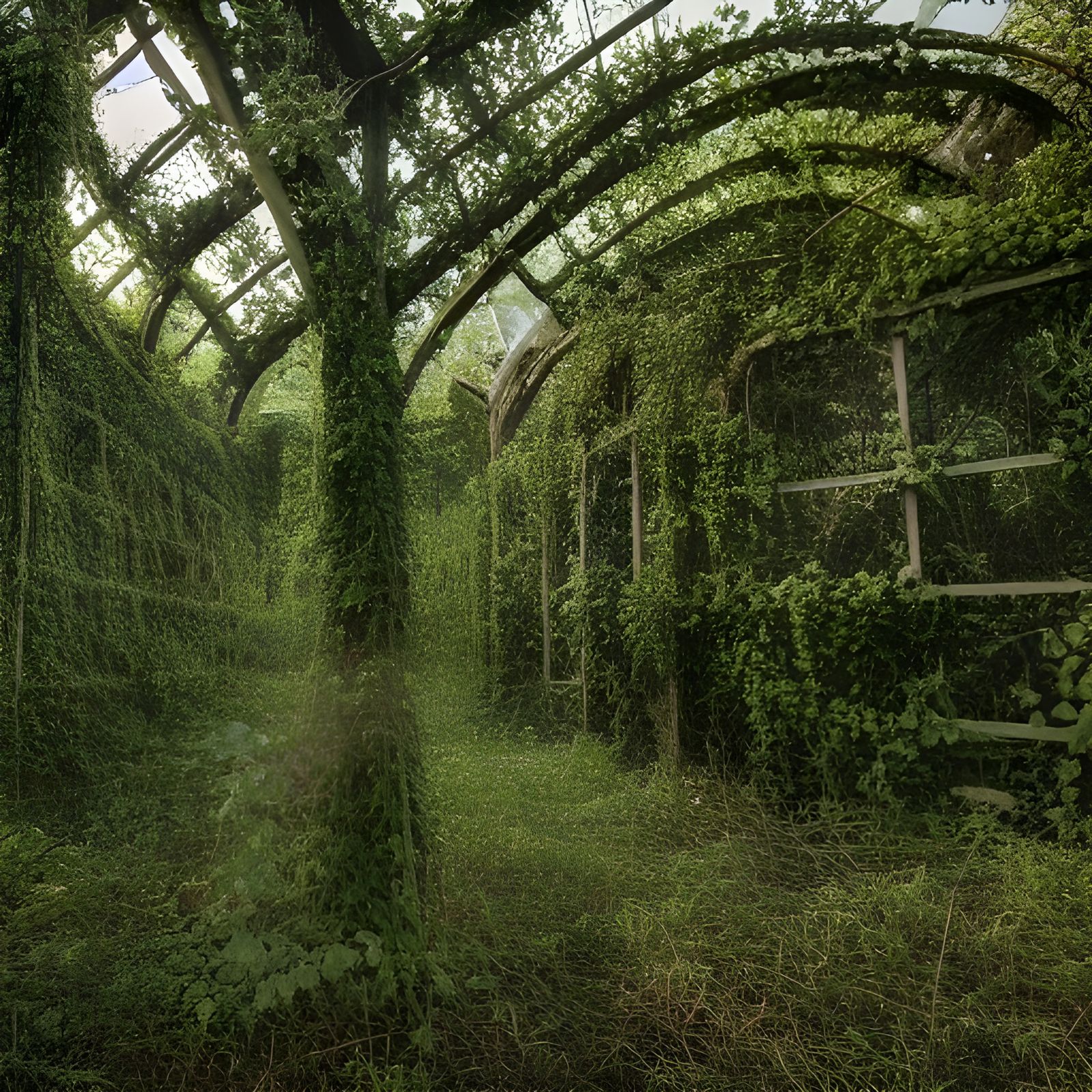 Vines Overgrowing an Abandoned City in 8K